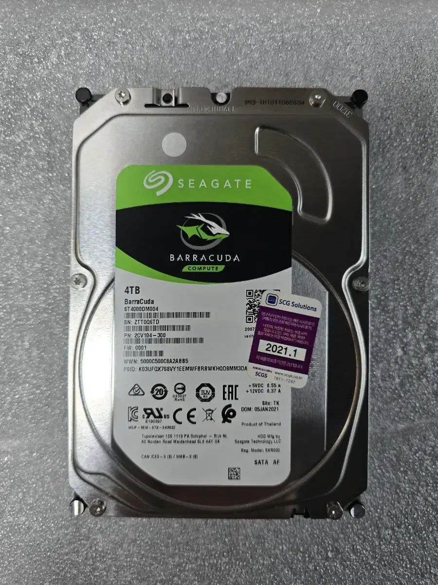 PC 부품 HDD 4.0TB (3.5")